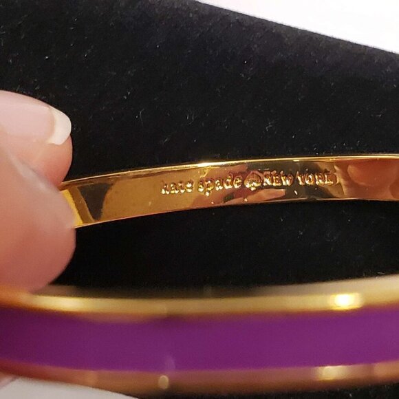 Kate Spade Purple Enamel Hinge Bracelet - Picture 3 of 5